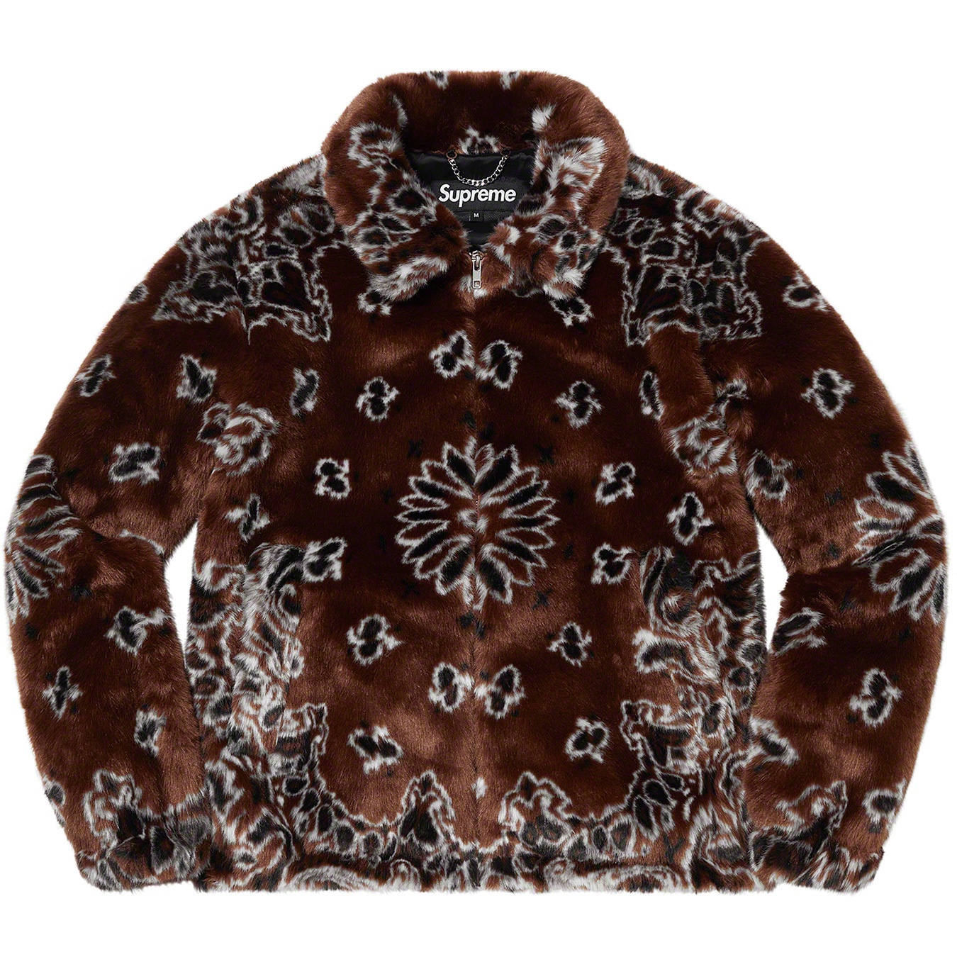 Bandana Faux Fur Bomber Jacket view 10